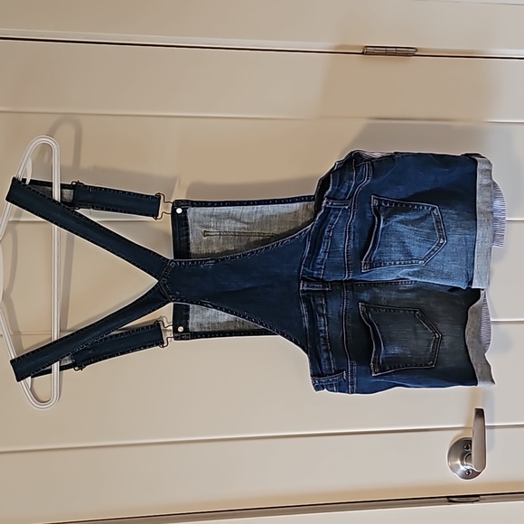 Basic Denim Wax Jean Overall Shorts (M) - Picture 6 of 8